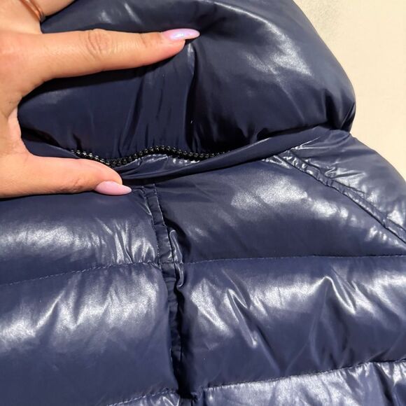 S13 Ella Metallic Down-Fill Puffer Navy Blue- Size XS - Picture 6 of 8